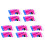 250Pièces Manchons Silicone Pour Pailles Ensemble Réutilisable Coloré 6