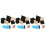 48Pcs Portable Black Sponge Painting Tools for Kids' Creative Art 9