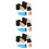 48Pcs Portable Black Sponge Painting Tools for Kids' Creative Art 10
