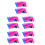 250Pièces Manchons Silicone Pour Pailles Ensemble Réutilisable Coloré 9