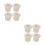8Pièces Capuchons Plastique Beige Pour Fixation Sécurisée De 10