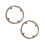2Pcs Durable PVC Bike Chain Guard Light Yellow Chainring 4