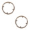 2Pcs Durable PVC Bike Chain Guard Light Yellow Chainring 8
