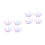 72Pièces Pinceaux Plastique Double Pointe Droite 6