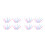 72Pièces Pinceaux Plastique Double Pointe Droite 9