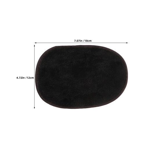3Pièces De Cuir Noir, Éponge Douce Pour Chaussures 2