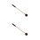2Pièces Maillets Percussion Bois Nylon Caoutchouc Pour Cours Et Scène 7