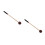 2Pièces Maillets Percussion Bois Nylon Caoutchouc Pour Cours Et Scène 9