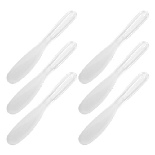 30Pièces Spatules Réutilisables Plastique Transparent Flexible 1