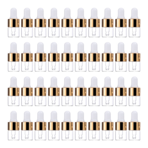 200Pièces Mini Flacons En Verre Transparent Compte- Précis 2