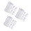 3Sets Gordijn Knot Wit Met Decoratieve Blinden 10