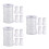 3Sets Gordijn Knot Wit Met Decoratieve Blinden 11