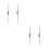 4Pièces Tringles Levage Vidage Lavabo Multi Usage Inox 6