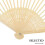 12Pcs Beige Folding Fan Frames Bamboo Metal DIY Handheld Fan Kit 4