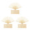 12Pcs Beige Folding Fan Frames Bamboo Metal DIY Handheld Fan Kit 6