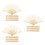 12Pcs Beige Folding Fan Frames Bamboo Metal DIY Handheld Fan Kit 7