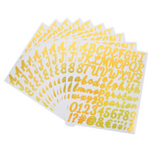 Goldene DIY Sticker Selbstklebend