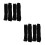 4Paires Polyester Style Grunge Longueur Coude 9