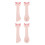 4Pièces Spatules Silicone Roses Pour Humide Chats 4