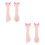 4Pièces Spatules Silicone Roses Pour Humide Chats 6