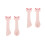 4Pièces Spatules Silicone Roses Pour Humide Chats 9