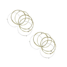 12Pièces Cordes Acoustiques Guitare Métal Faciles À Installer