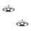 2Pièces Couvercle Dôme Protecteur Acier Pour Distributeurs Buffet 4