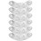 6Paires Semelle Talon Fer Argent Protection Durable Facile À Installer 2