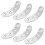 6Paires Semelle Talon Fer Argent Protection Durable Facile À Installer 3