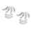 6Paires Semelle Talon Fer Argent Protection Durable Facile À Installer 6
