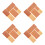 128Pcs Copper Orange Perfboard Single Side for Home Circuit DIY 4