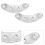 6Paires Semelle Talon Fer Argent Protection Durable Facile À Installer 10