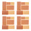 128Pcs Copper Orange Perfboard Single Side for Home Circuit DIY 9
