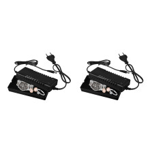2Pièces Coffre Noir Cache Argent Chargeur Décor Secret