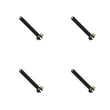 4Pièces Mute Guitare Abs+mousse Noir Réduction Son Simple Et Élégant