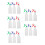15Pcs Travel Size Spray Bottles ABS Material with Adjustable Nozzles 5