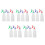 15Pcs Travel Size Spray Bottles ABS Material with Adjustable Nozzles 7