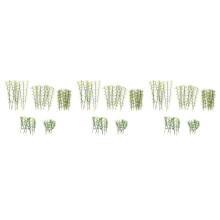 150Pièces Mini Arbres Bambou Plastique Vert Décor Micro Paysage DIY