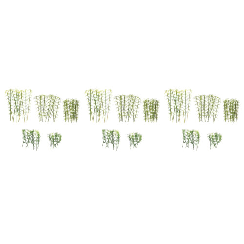 150Pièces Mini Arbres Bambou Plastique Vert Décor Micro Paysage DIY