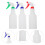 15Pcs Travel Size Spray Bottles ABS Material with Adjustable Nozzles 10