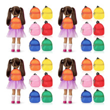 4Pièces Mini Sac À Porte-Clés En Polyester Couleurs Assorties