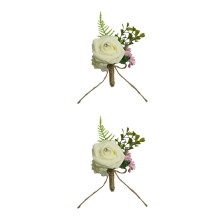 2Pièces Accessoires Mariage Corsage Rose