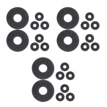 24Pièces Verrous De Guitare Silicone Noir Accessoires Sécurisés