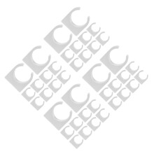 40PiĂšces Support Base Plastique Clips Ajustables ModĂšles