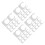 40Pièces Support Base Plastique Clips Ajustables Modèles 1