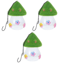 3Pièces Abreuvoir Suspendu Multi Couleur Résine PP Jardin