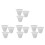 12Pièces Bouchons Scellants Silicone Blancs Pour Tubes Bouteilles 8