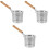3Pièces Pour Pâtes Acier Bois Filtration Maison 1