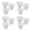 12Pièces Bouchons Scellants Silicone Blancs Pour Tubes Bouteilles 9