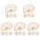 20Pcs Portable Ceramic Spoon Rest for Kitchen and Dining Table 4